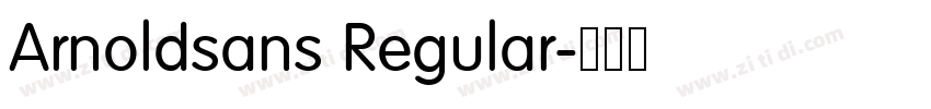 Arnoldsans Regular字体转换 Arnoldsans Regular字体转换